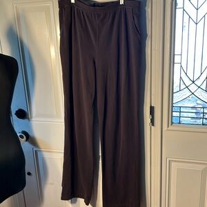 LL Bean brown knit pants.  Good condition. Large